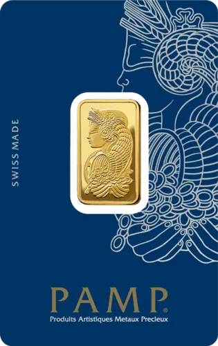 10 g Goldbarren PAMP Suisse Fortuna