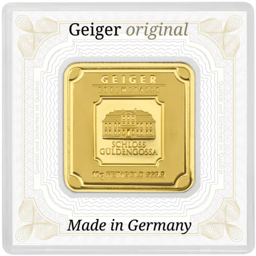 10 g Goldbarren Geiger original
