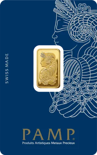 5 g Goldbarren PAMP Suisse Fortuna
