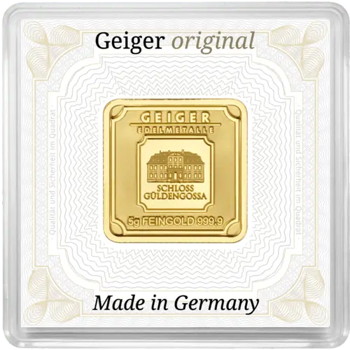 5 g Goldbarren Geiger original