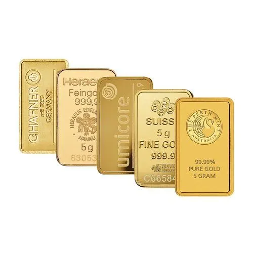 5 g Goldbarren diverse