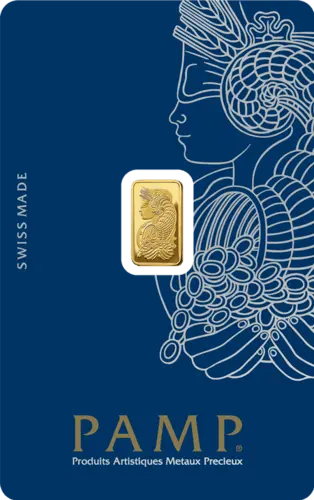 1 g Goldbarren PAMP Suisse Fortuna