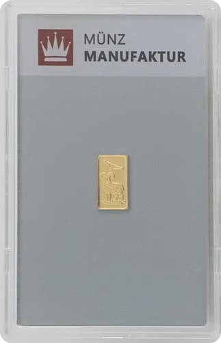 1 g Goldbarren Sternzeichen Widder