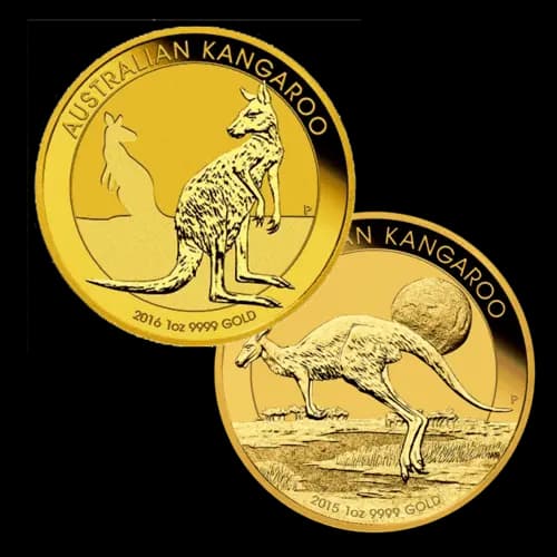 1 Unze Gold Australien Känguru diverse Jahrgänge