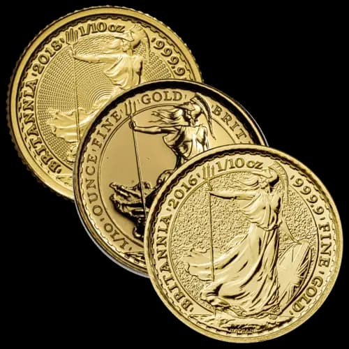 1/10 Unze Gold Britannia diverse Jahrgänge