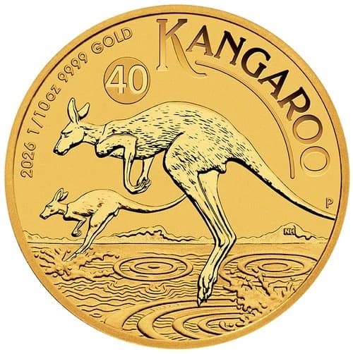 1/10 Unze Gold Australien Känguru 2026