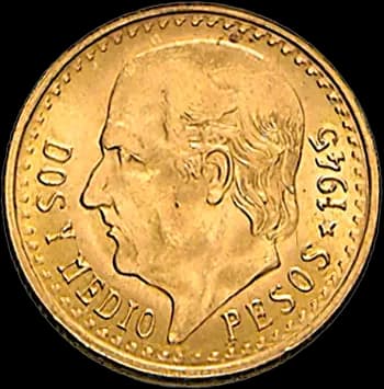 1,87 g Gold 2,5 Pesos Mexiko Centenario