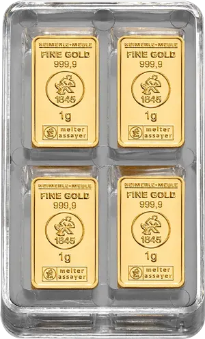 100 x 1 g Gold UnityBox S Heimerle und Meule
