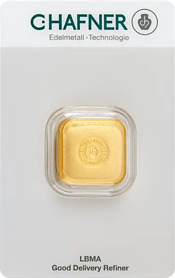 50 g Goldbarren C.Hafner gegossen
