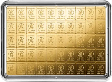 50 x 1 g CombiBar Goldtafel Heimerle und Meule