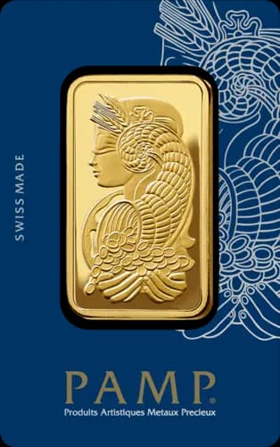 50 g Goldbarren PAMP Suisse Fortuna