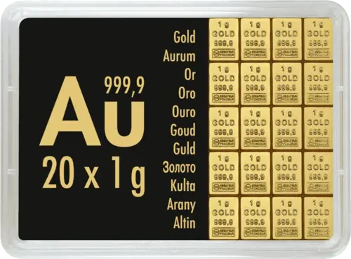 20 x 1 g Combibar Goldtafel