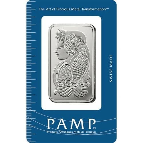1 Unze Silberbarren PAMP Suisse Fortuna