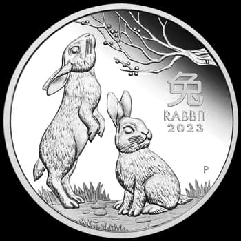 1 kg Silber Lunar III Hase 2023 (differenzbesteuert)