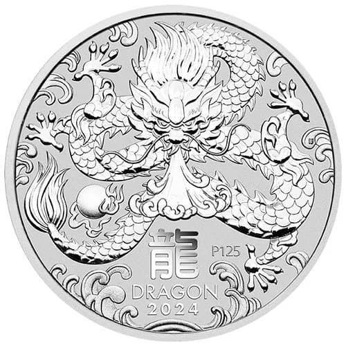 1/2 Unze Silber Lunar III Drache 2024