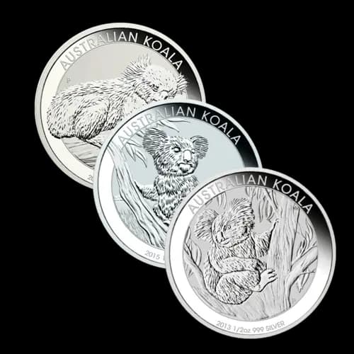 1/2 Unze Silber Australien Koala diverse Jahrgänge (differenzbesteuert)