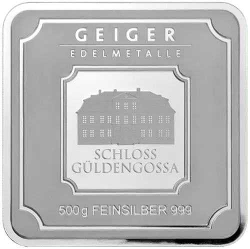 500 g Silberbarren Geiger original