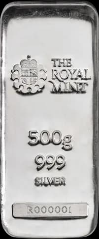 500 g Silberbarren Royal Mint