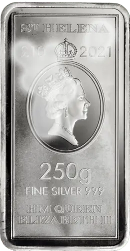 250 g Silberbarren diverse angelaufen